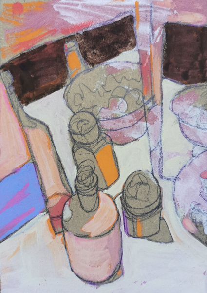 Invariant 8 - 13x18 - tempera